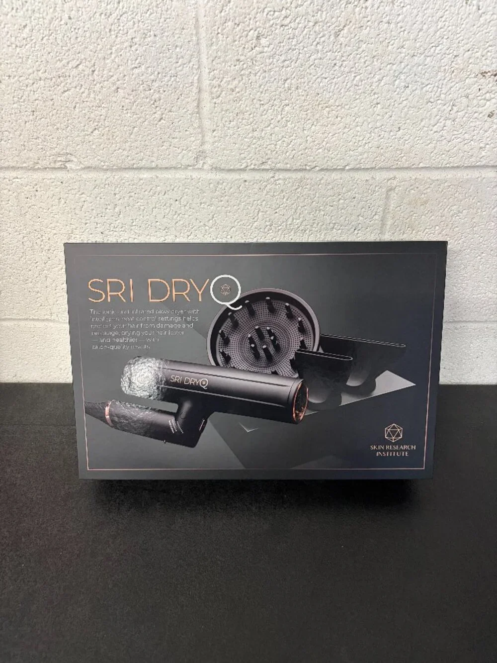 SRILabs DryQ “Smart” Hair Dryer - Super Lightweight, Foldable - Powerful, Quiet